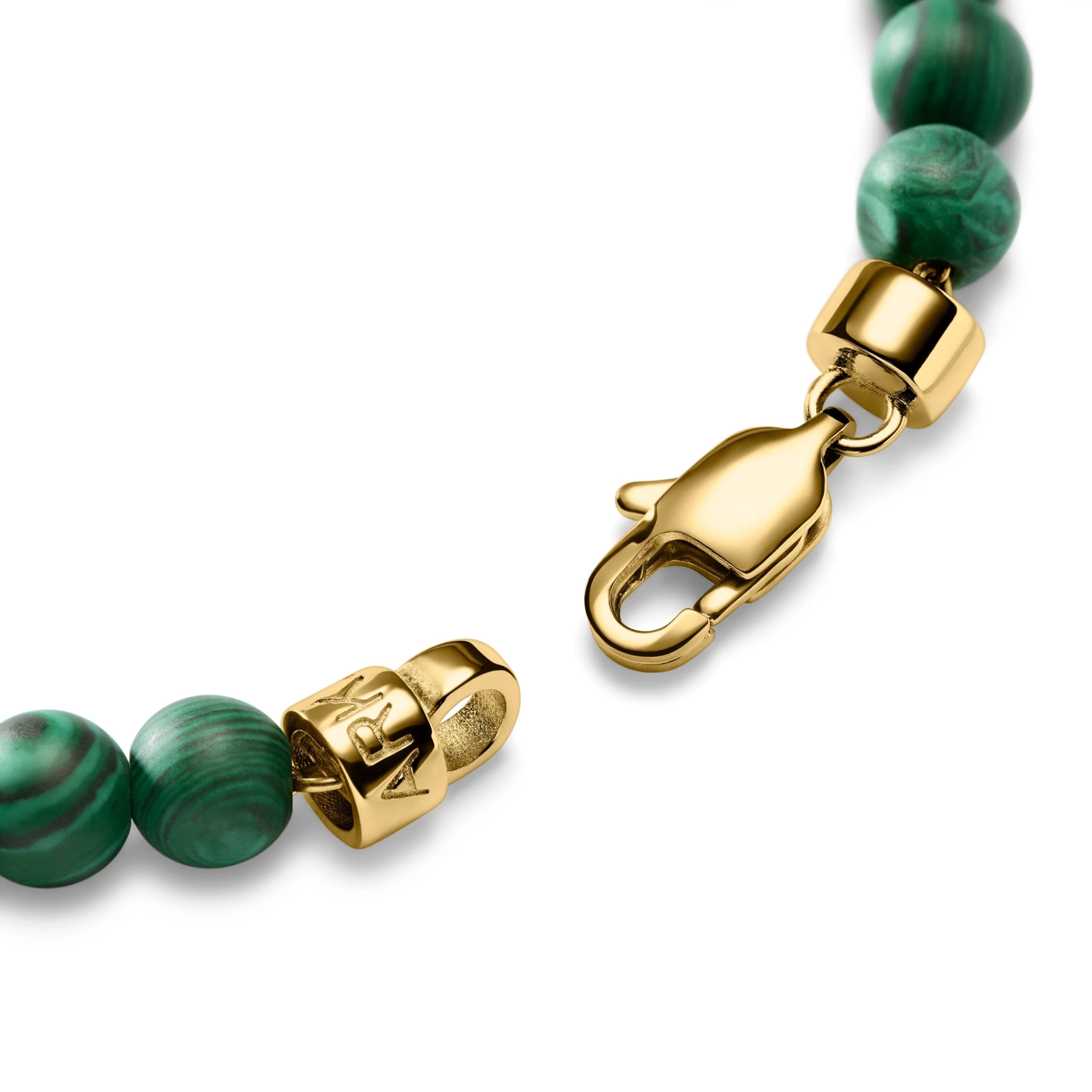 Unity | 6 Mm Malachite Cross Bracelet - Image 6