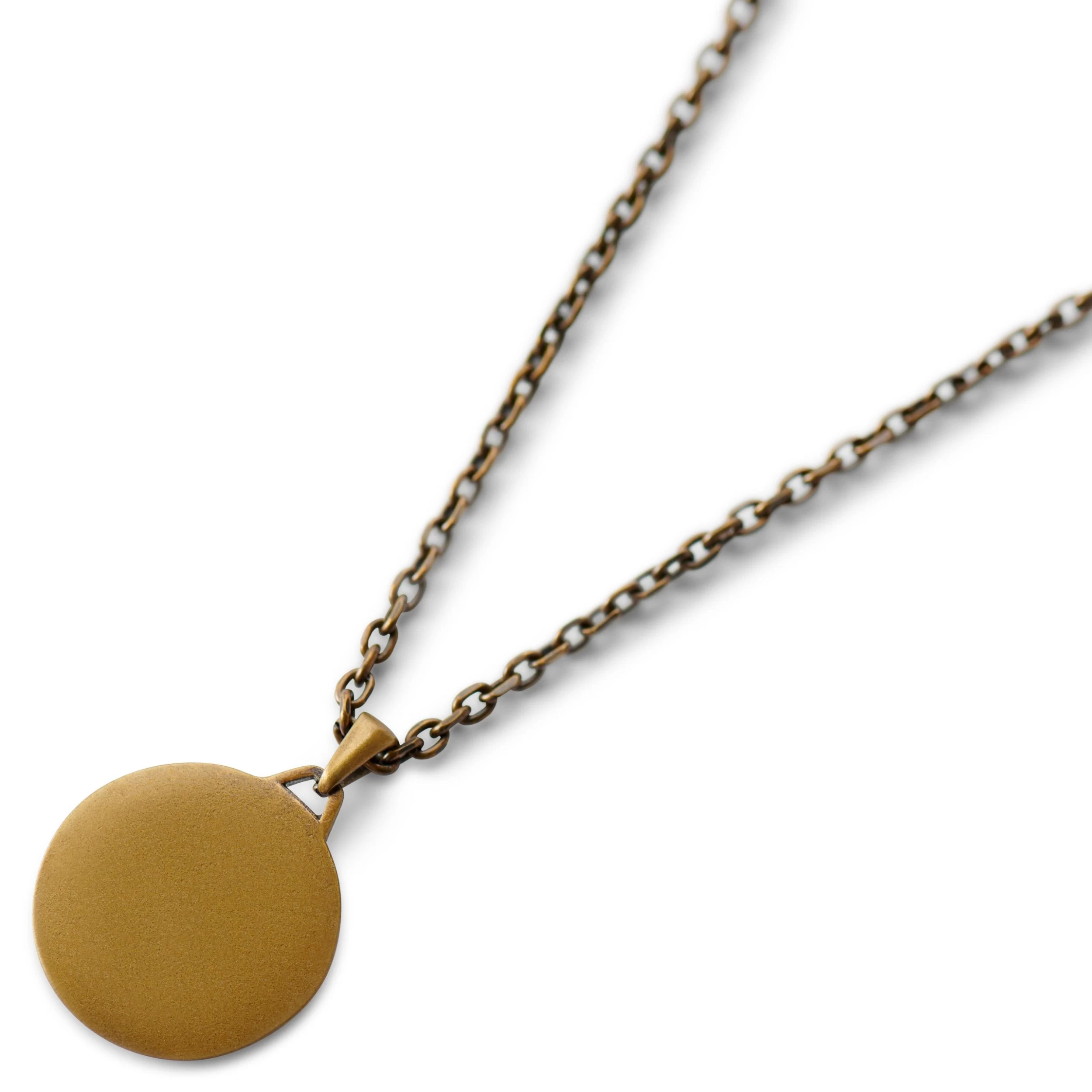 Obelius | Vintage Gold-tone Medusa Tondo Necklace - Image 5