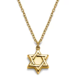Unity | Gold-tone Star Of David Necklace