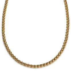 Essentials | 1/3" (8 Mm) Gold-Tone Wheat Chain Necklace
