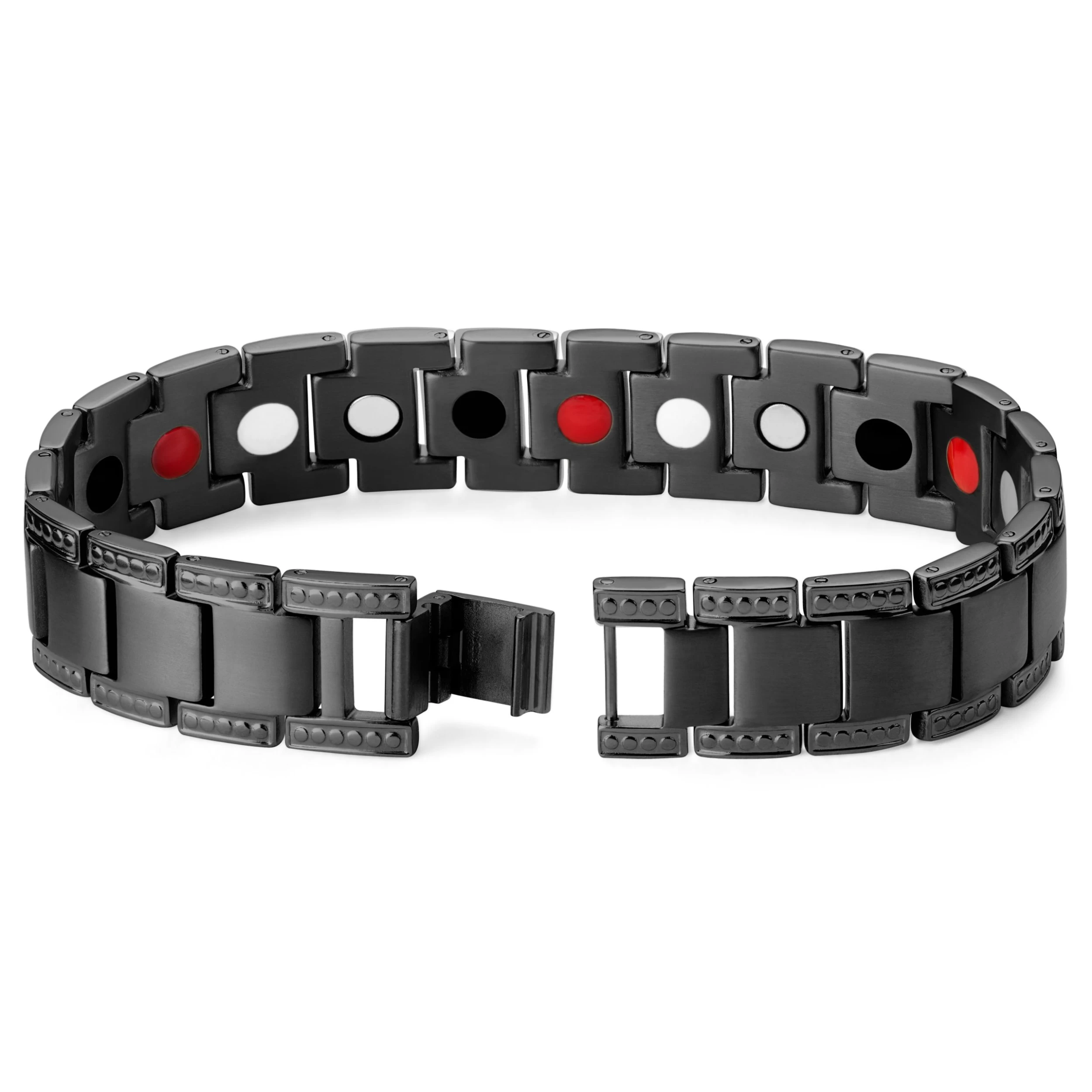 Black Titanium Magnetic Bracelet - Image 2