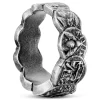 12 Mm Silver-Tone Stainless Steel Coin Ring