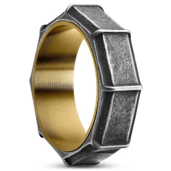 Pearce | 8 Mm Vintage Silver- & Gold-Tone Torque Ring