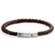 Bolo | Brown Leather Rope & Stainless Steel Bracelet - Image 3