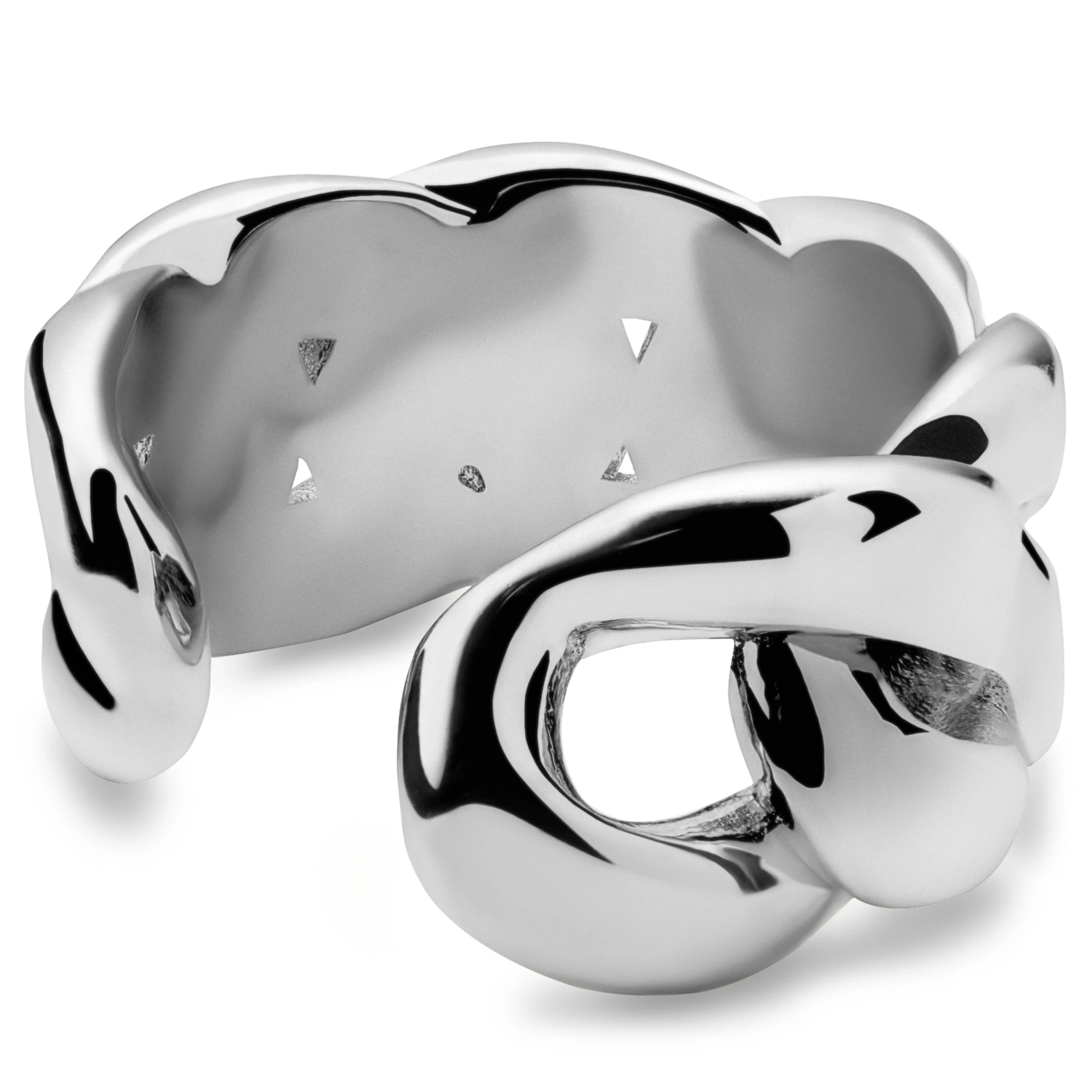 Helix | 1/3" (8 Mm) Silver-tone Chain Ear Cuff - Image 2