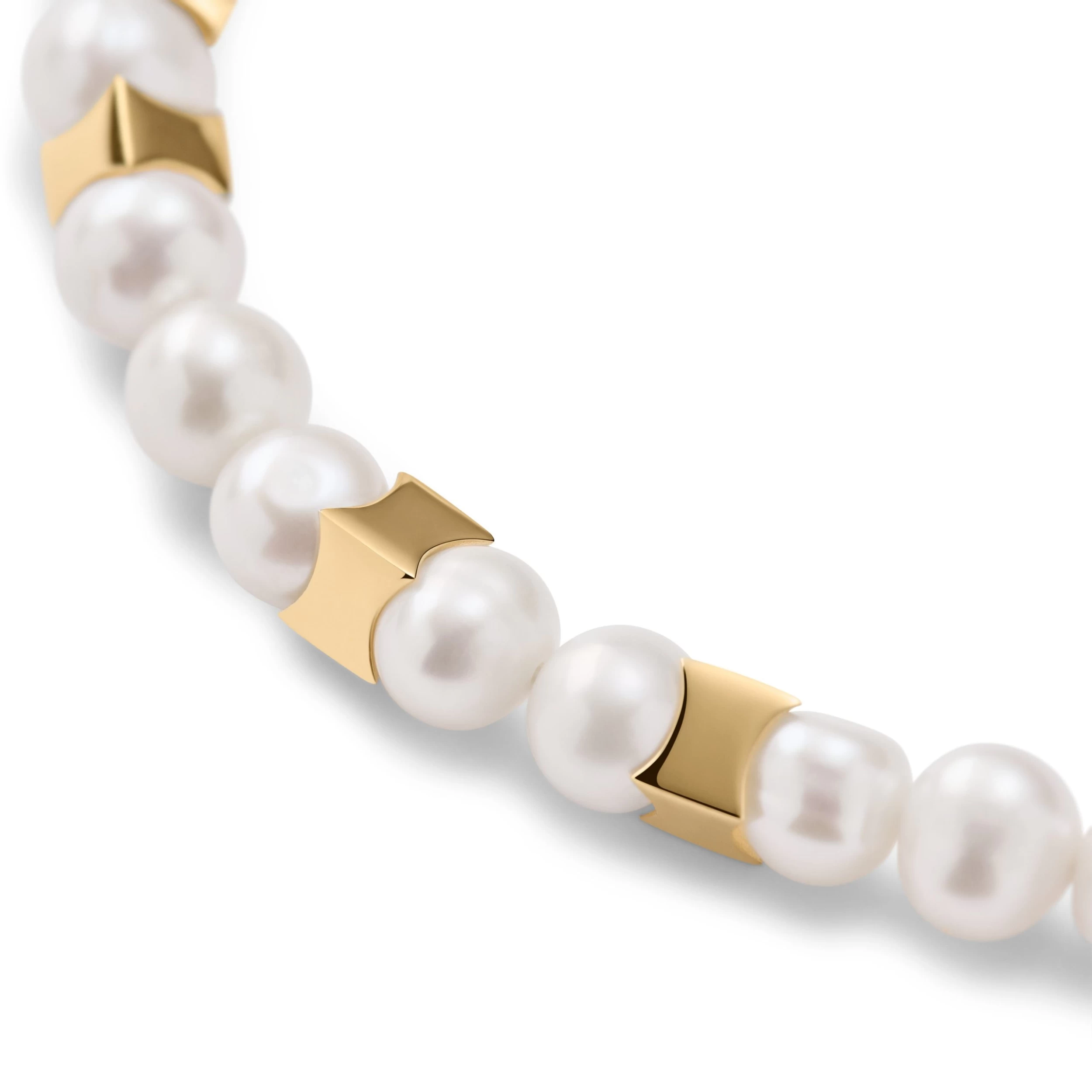 Ocata | Gold-Tone Pearl Bracelet - Image 2