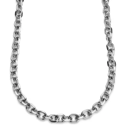 Essentials | 1/2" (12 Mm) Silver-Tone Cable Chain Necklace