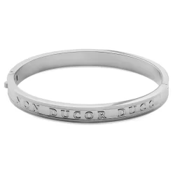 Arie | Silver-Tone Stainless Steel Duco Bangle Bracelet