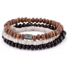Miro | Natural-Tone Wooden & Coconut Bracelet Set