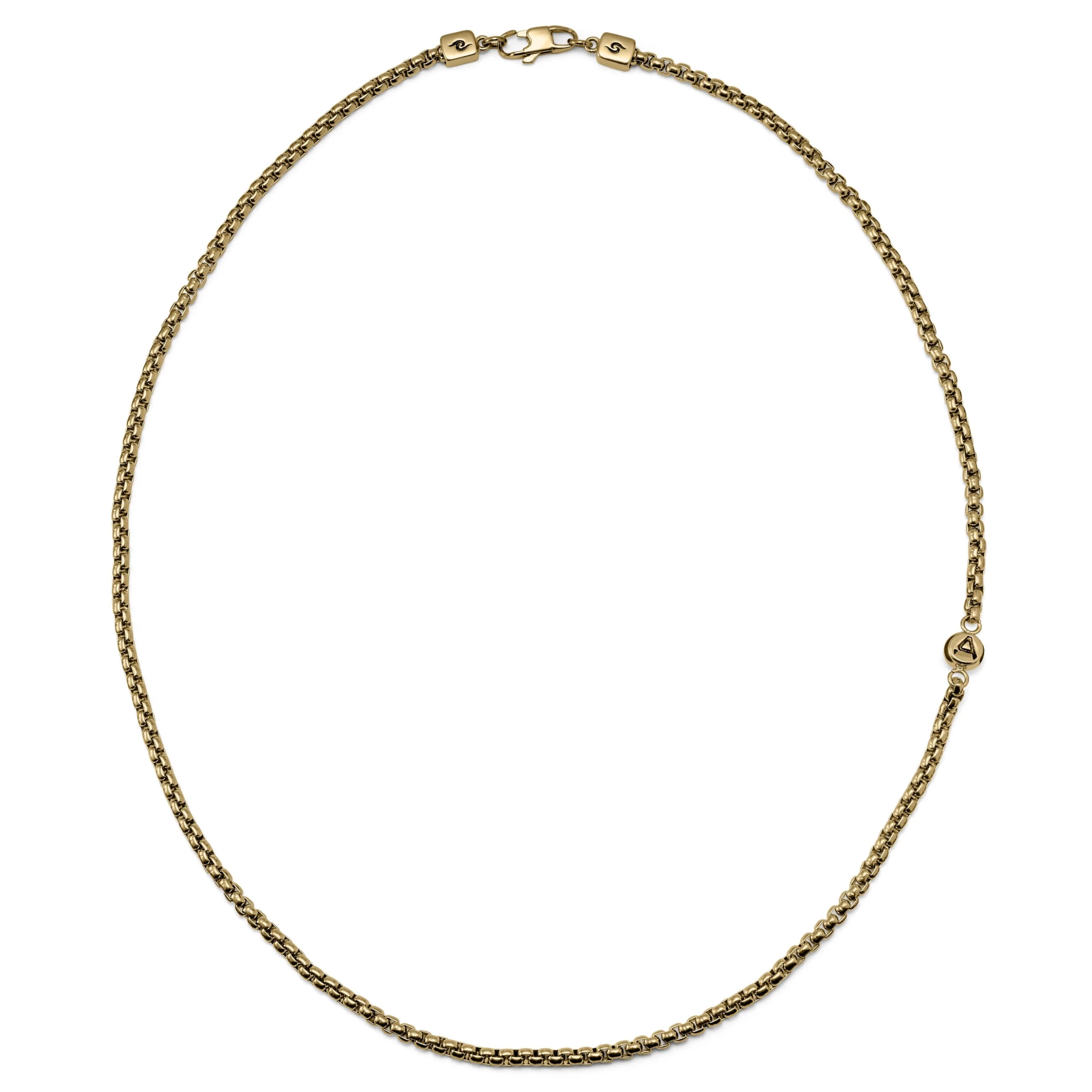Rico | Gold-Tone Box Chain Necklace - Image 3