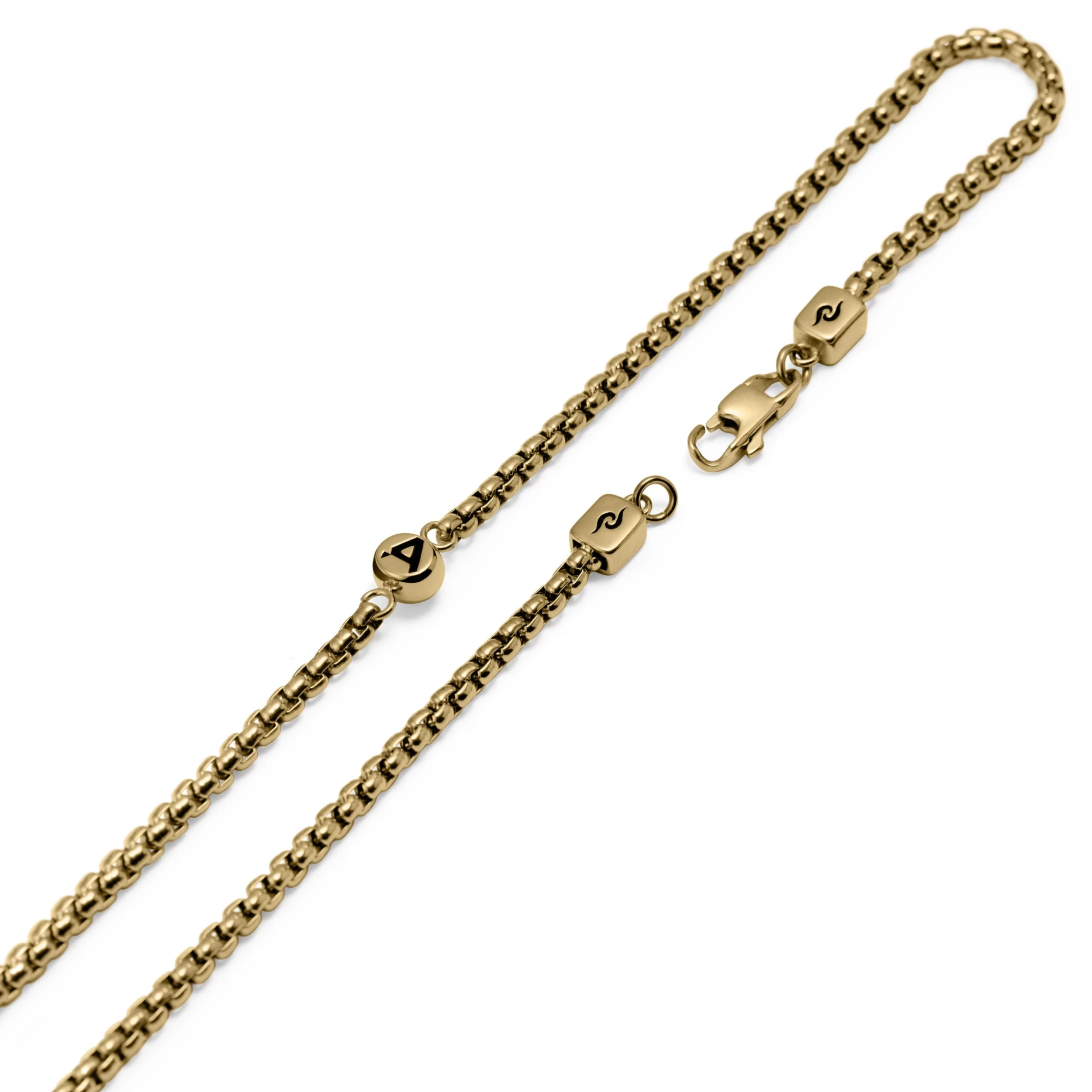 Rico | Gold-Tone Box Chain Necklace - Image 4