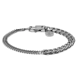Amager | Silver-Tone Stainless Steel Curb Chain Bracelet