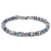 Ocata | Silver-Tone Black Pearl Bracelet