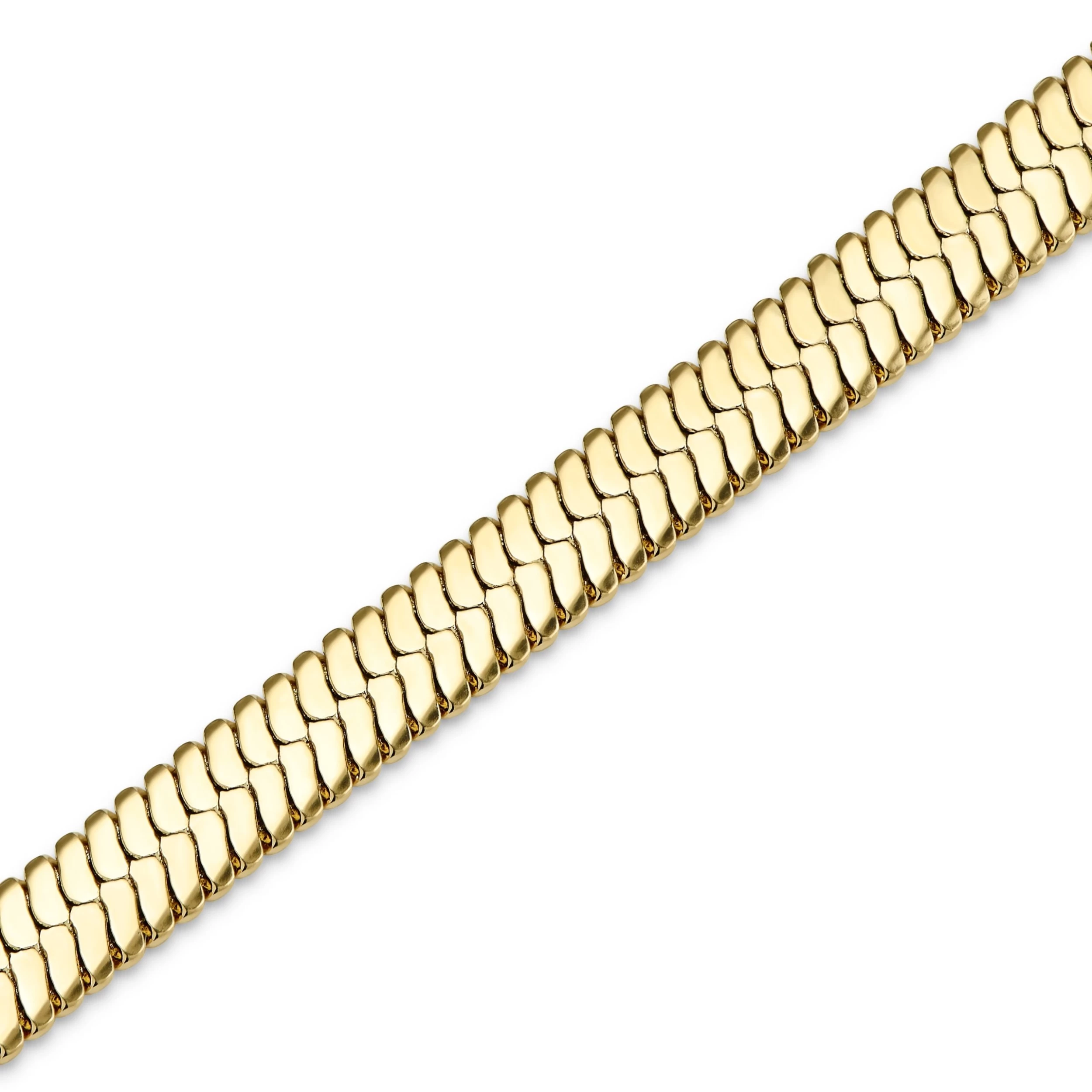 Essentials | 1/4" (6 Mm) Gold-Tone Herringbone Chain Bracelet - Image 4