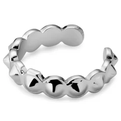 Helix | 1/8" (3 Mm) Silver-tone Spiked Ear Cuff