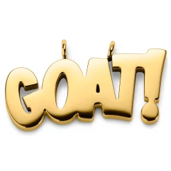 Jaygee | Gold-tone GOAT Pendant