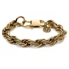 Amager | 10mm Gold-Tone Stainless Steel Rope Chain Bracelet