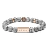Roas | Grey Jasper & Rose Gold-Tone Bracelet