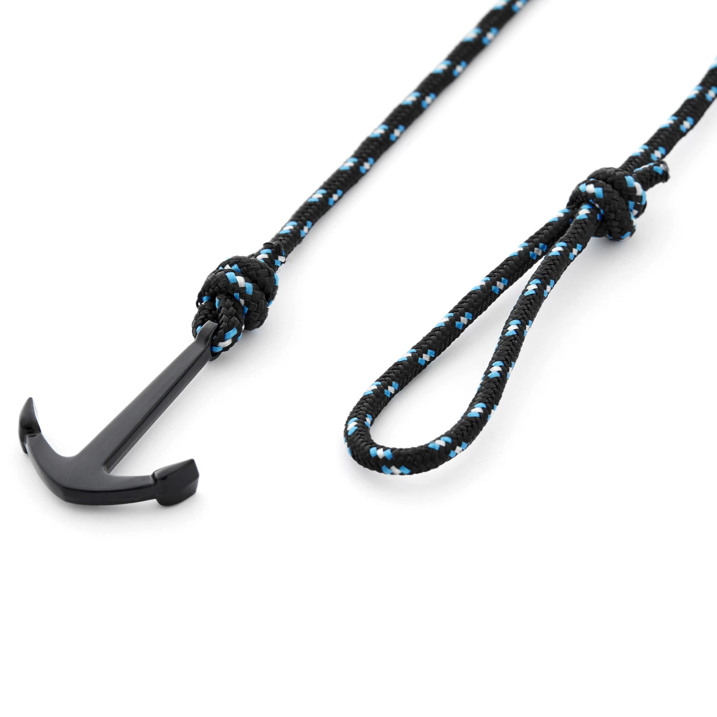 Black & Black Anchor Bracelet - Image 2