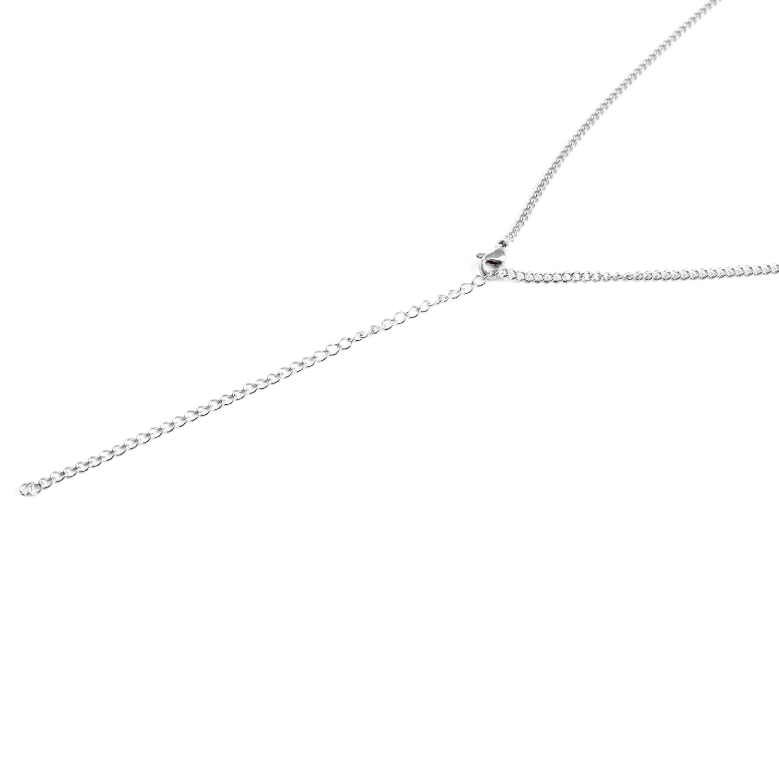 Iconic | Silver-Tone Skull Curb Chain Necklace - Image 3