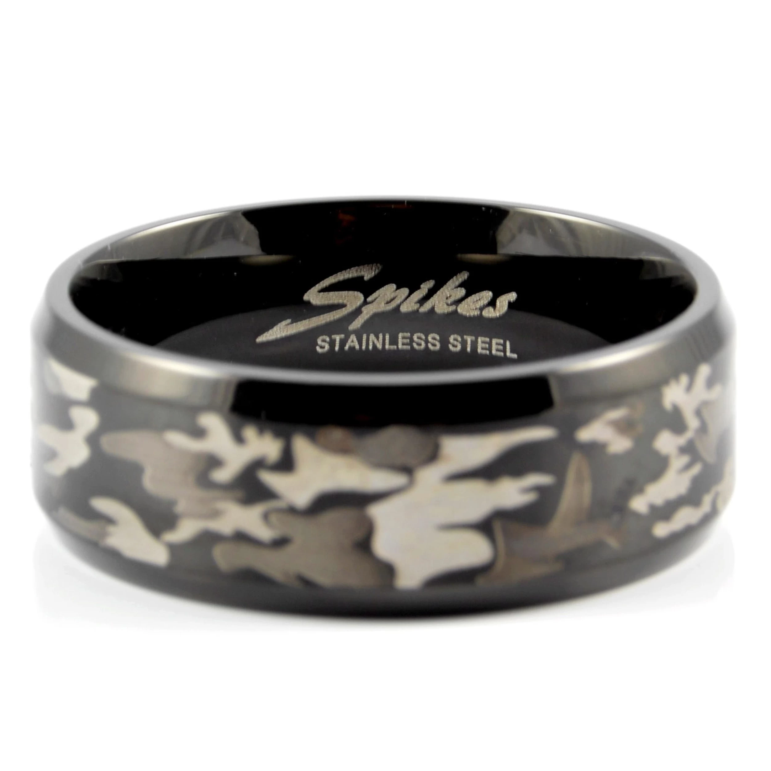 Sentio | Black Stainless Steel Camouflage Ring - Image 2