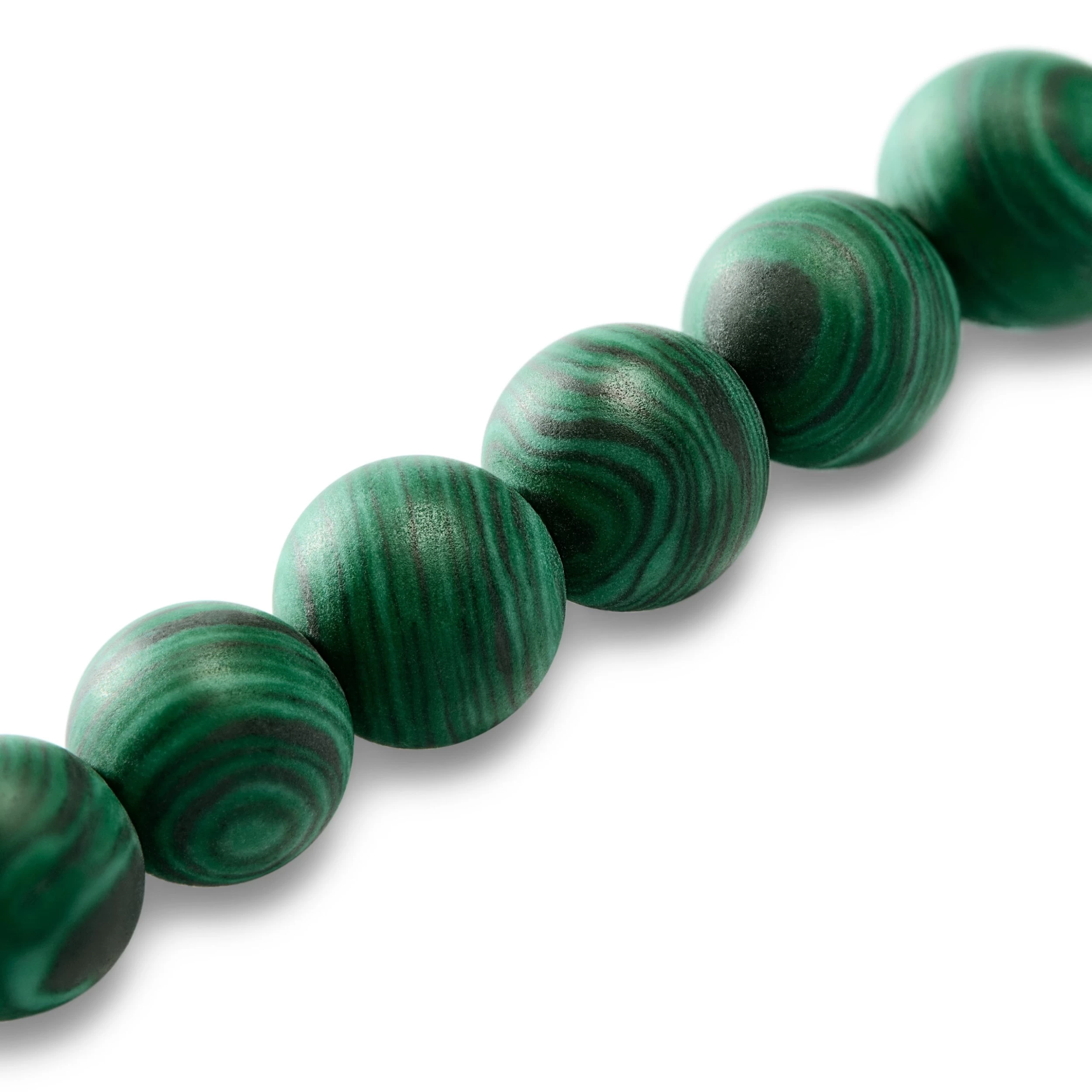 Unity | 6 Mm Malachite Hamsa Hand Bracelet - Image 5