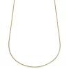 Essentials | 1/16" (2 Mm) Gold-Tone Curved Box Chain Necklace