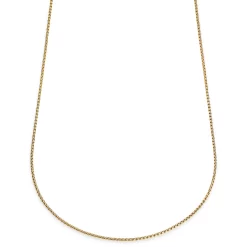 Essentials | 1/16" (2 Mm) Gold-Tone Curved Box Chain Necklace
