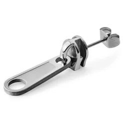Floyd | Silver-Tone Stainless Steel Zipper Stud Earring