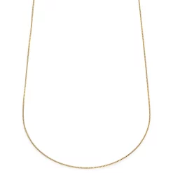 Essentials | 1/32" (1 Mm) Gold-Tone Curved Box Chain Necklace