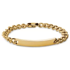 Nomen | 1/4" (7 Mm) Gold-tone ID Plate Bracelet