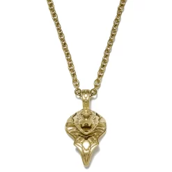 Gold-Tone Cobra Head Cable Chain Necklace