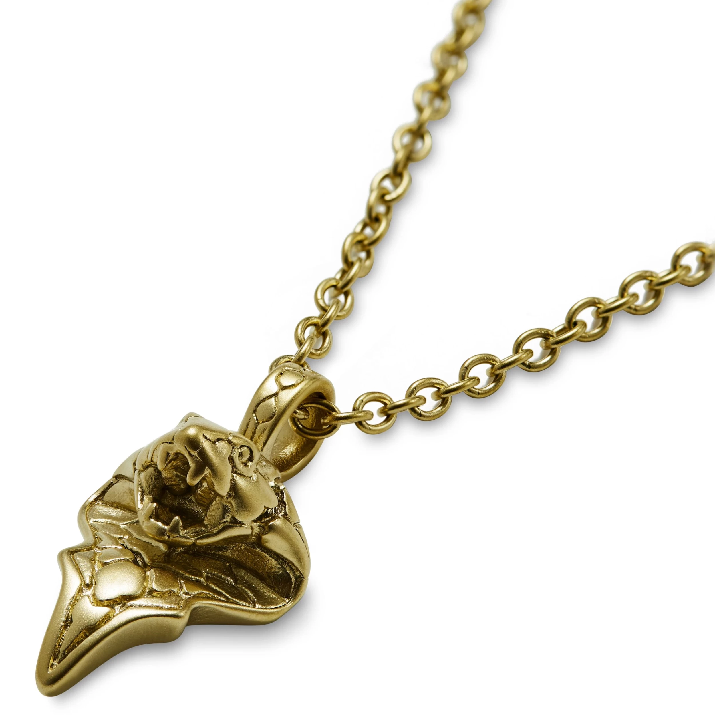 Gold-Tone Cobra Head Cable Chain Necklace - Image 2
