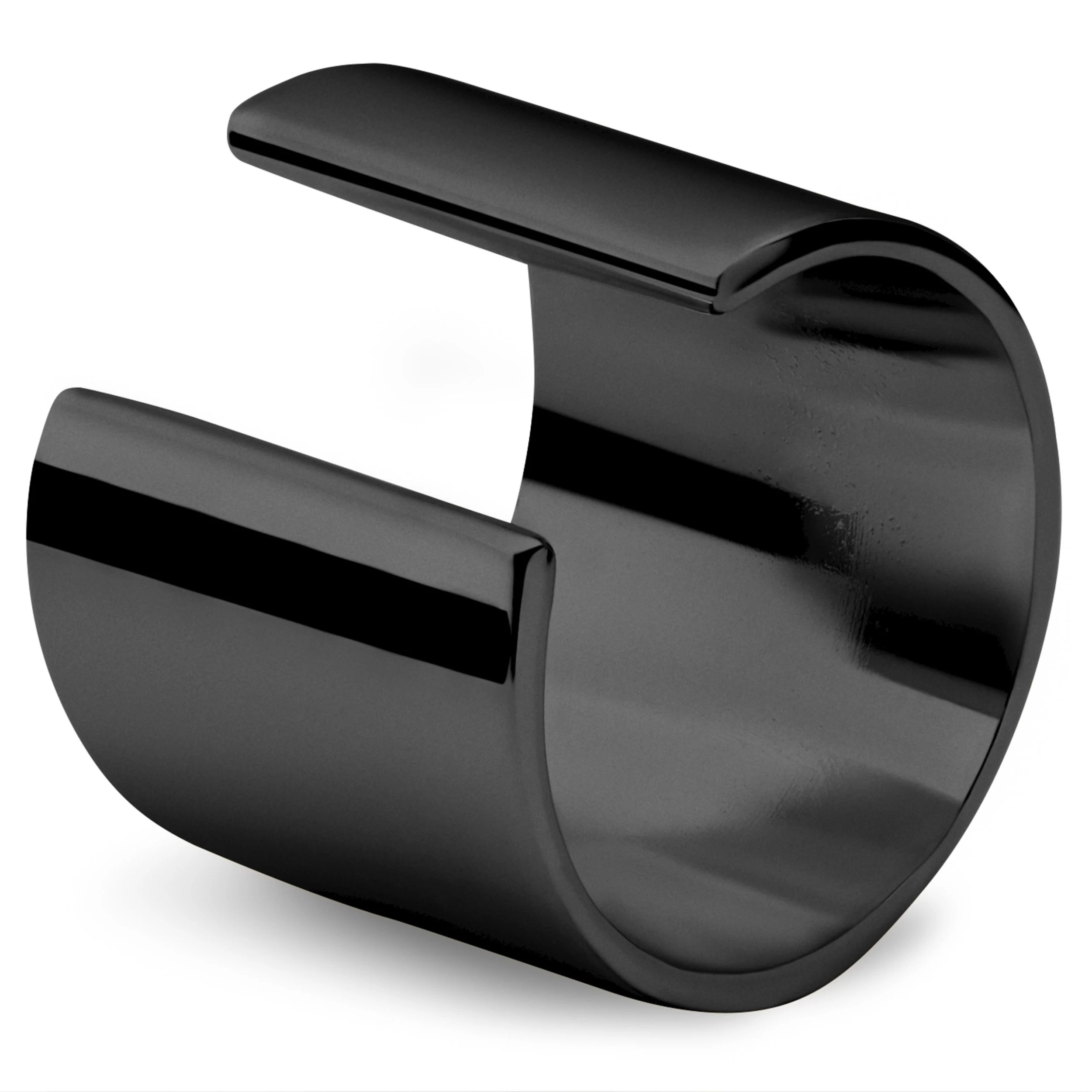 Helix | 3/8" (10 Mm) Black Ear Cuff - Image 3