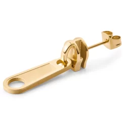 Floyd | Gold-Tone Zipper Stud Earring