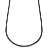 Essentials | 1/5" (4 Mm) Gunmetal Black Snake Chain Necklace