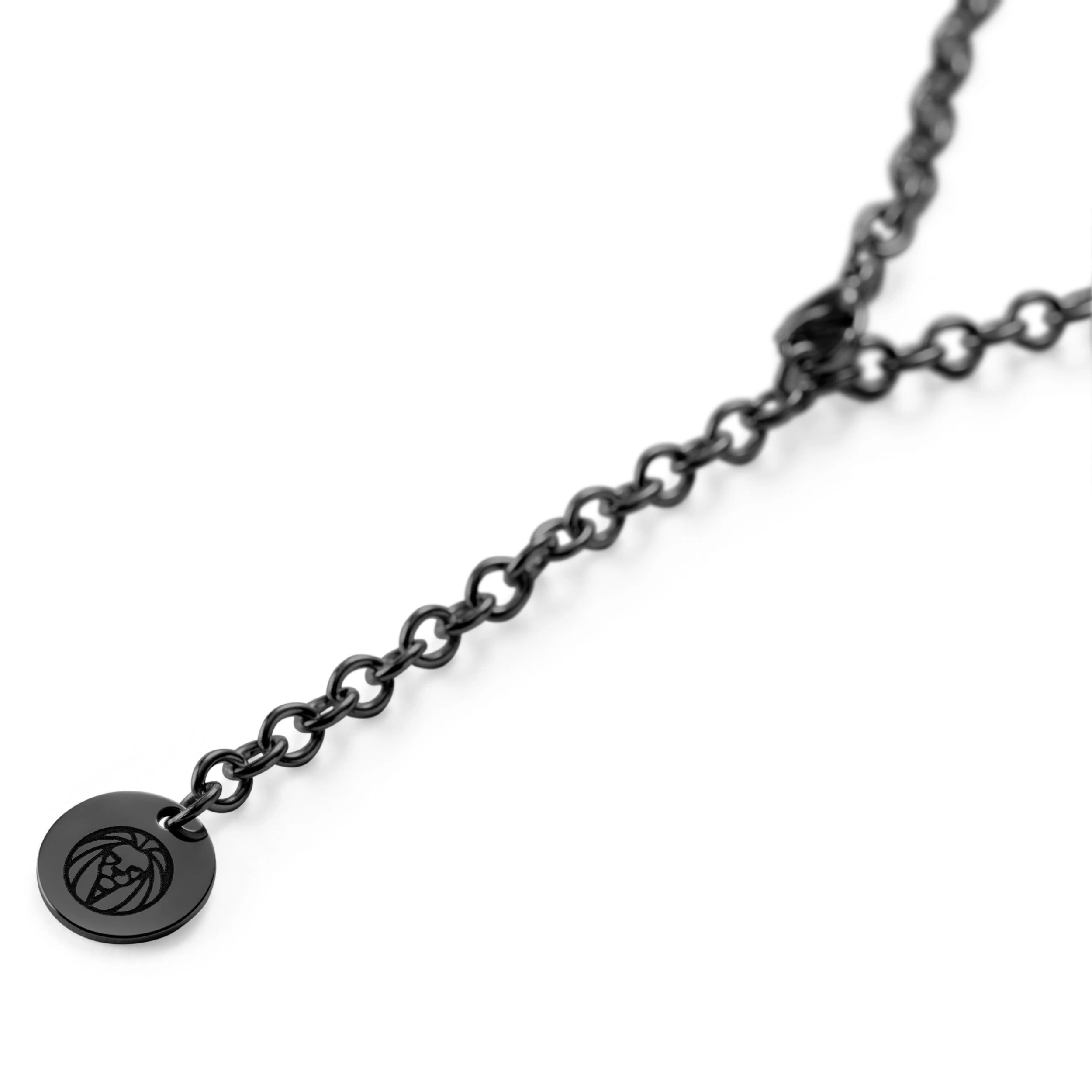 Black Dog Tag Barcode Necklace - Image 3