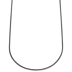 Essentials | 1/16" (2 Mm) Gunmetal Black Snake Chain Necklace