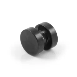 10 Mm Black Steel Magnetic Earring