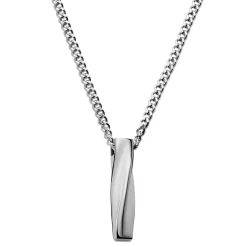 Cruz | Silver-Tone Stainless Steel Necklace