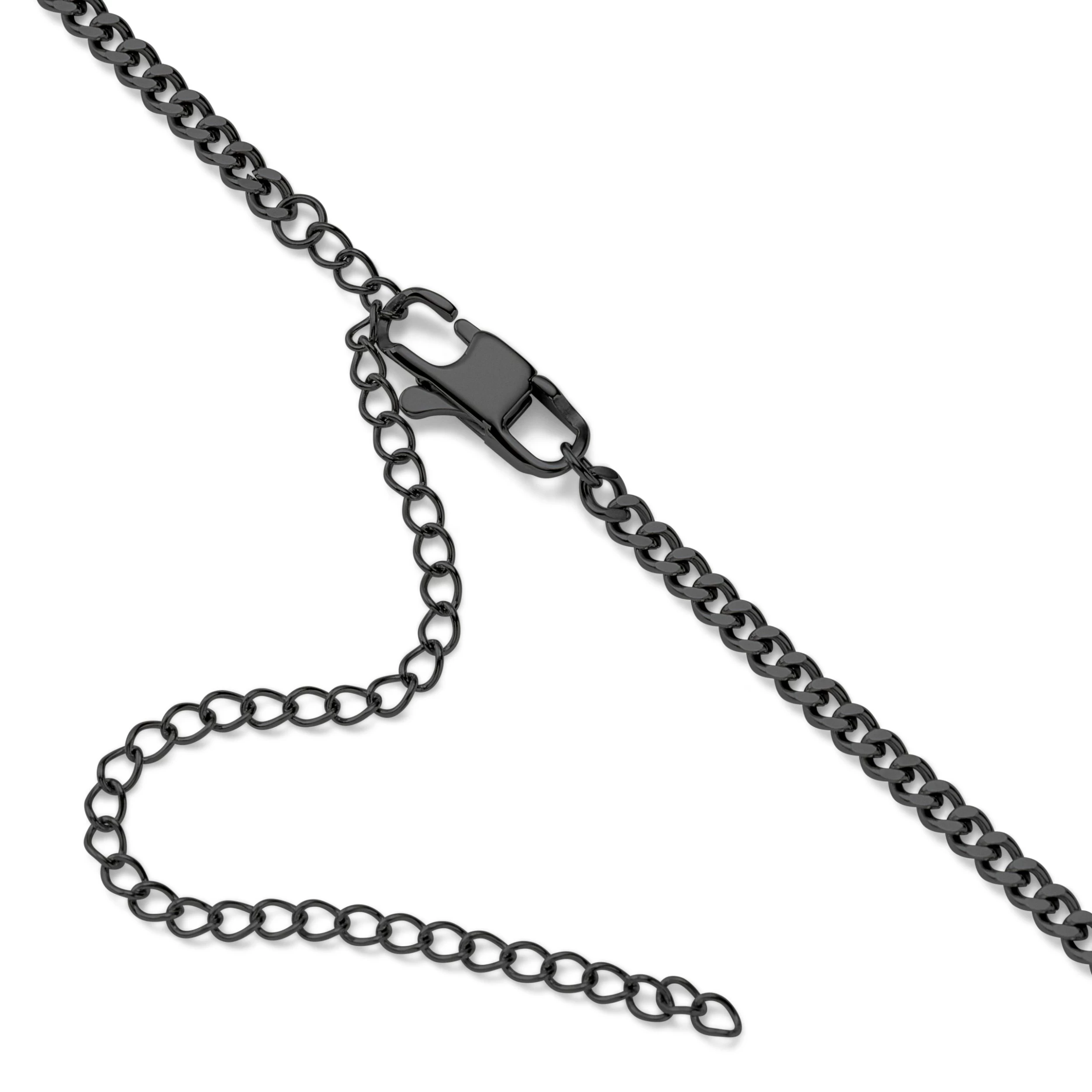 Ocata | Black Dog Tag & Black Pearl Necklace - Image 3