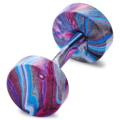 Satago | 1/4" (6 Mm) Blue & Pink Stainless Steel Faux Plug Stud Earring