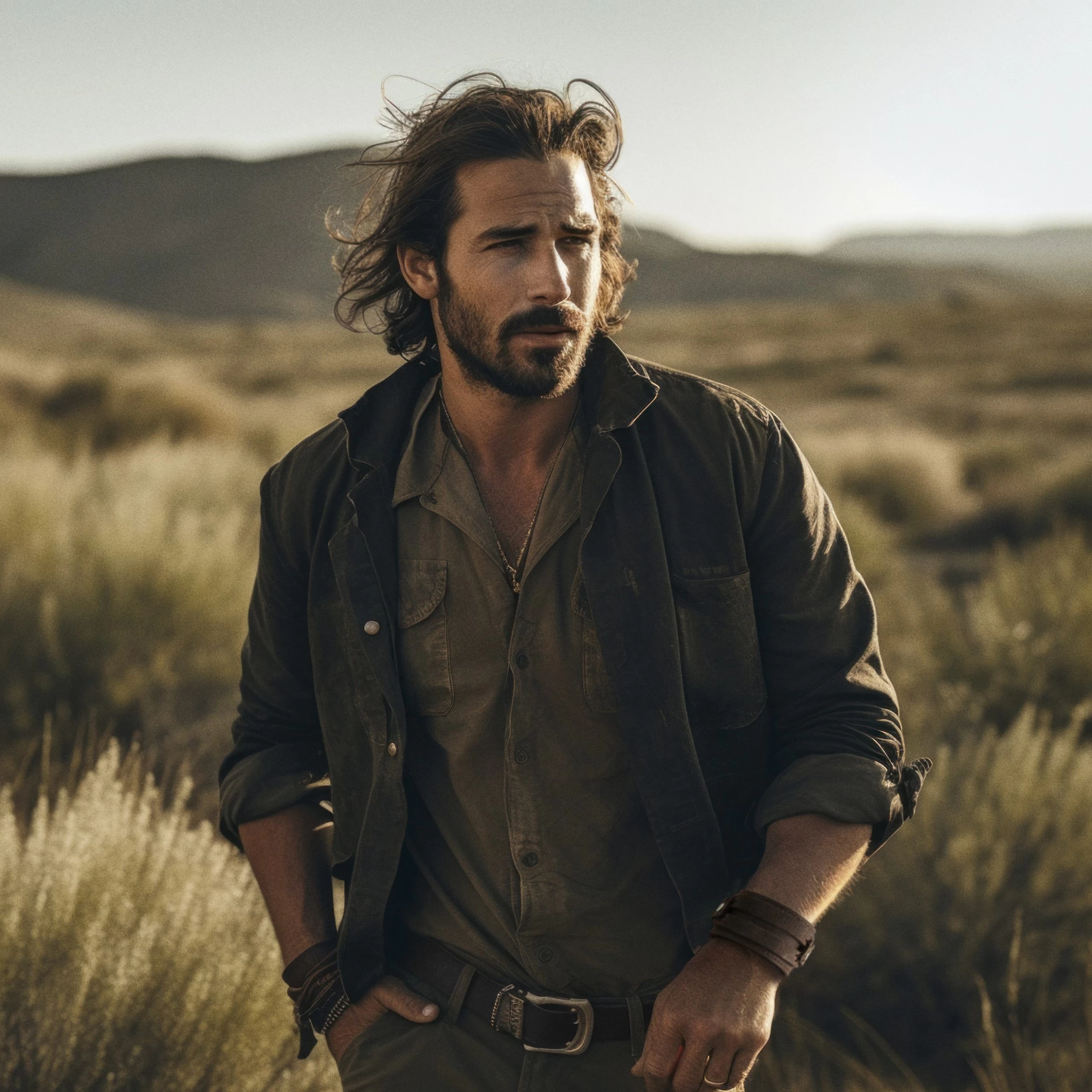 Gladius | Brown Full Grain Buffalo Leather Snap Bracelet - Image 3