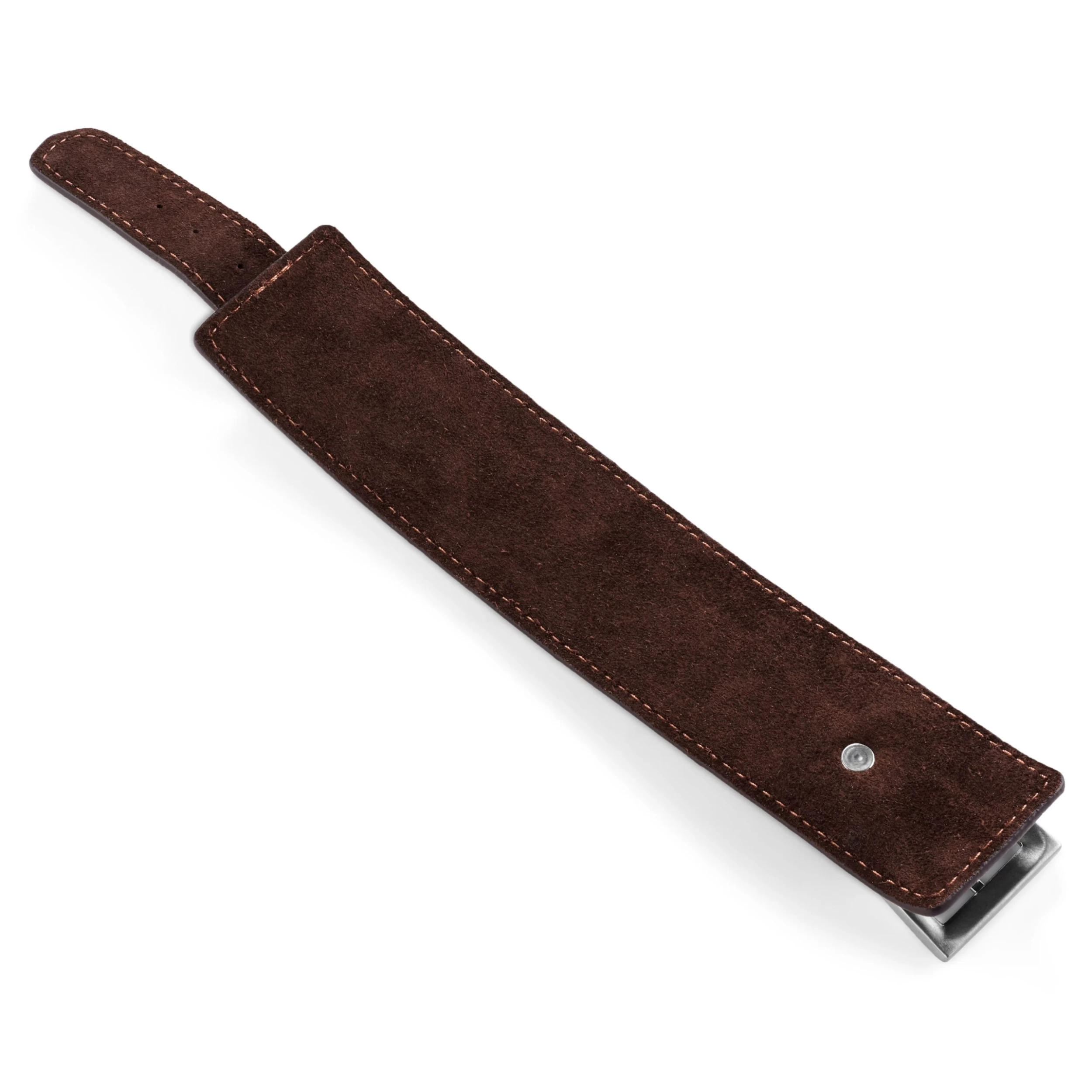 Gladius | Brown Full Grain Buffalo Leather Pin Bracelet - Image 6