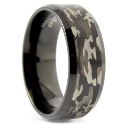 Sentio | Black Stainless Steel Camouflage Ring