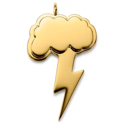 Jaygee | Gold-tone Lightning Pendant