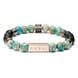 Roas | Blue & Green Imperial Jasper & Lava Rock Bracelet - Image 3