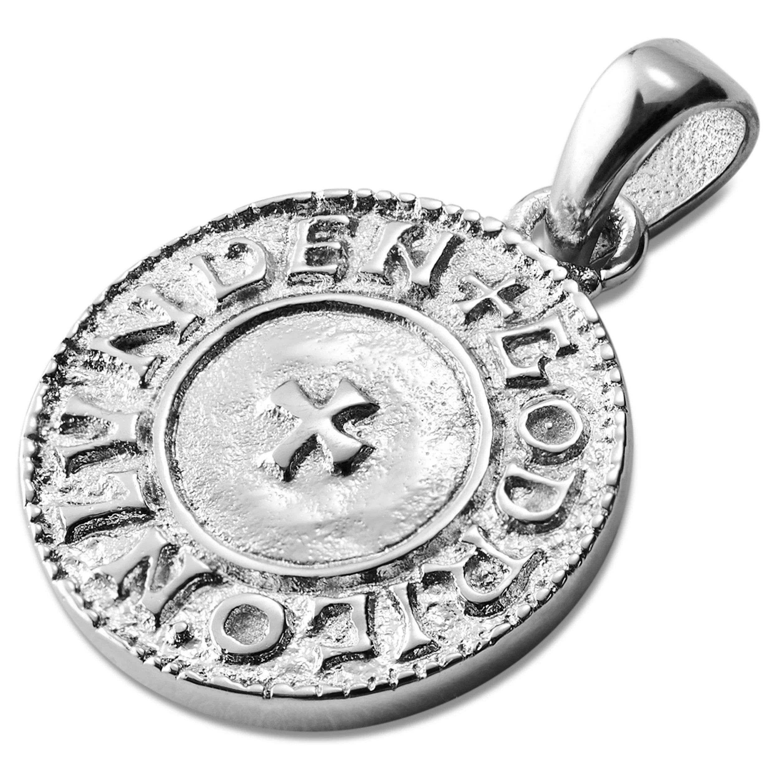 Silver-Tone Stainless Steel Viking Pendant - Image 2