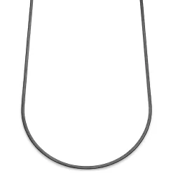 Essentials | 1/8" (3 Mm) Gunmetal Black Herringbone Chain Necklace