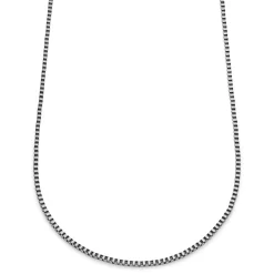 Essentials | 1/8" (3 Mm) Silver-Tone Square Box Chain Necklace